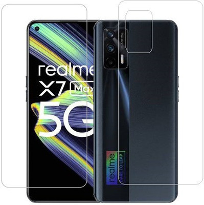 ECMERED Front and Back Screen Guard for Realme X7 Max(Pack of 1)