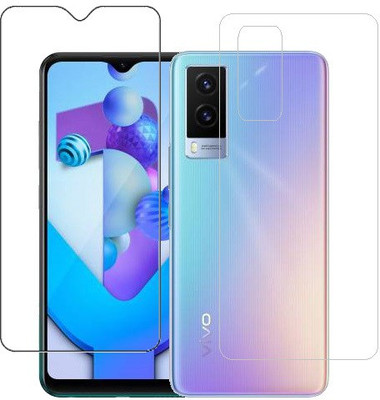 ECMERED Front and Back Screen Guard for Vivo V21E(Pack of 1)