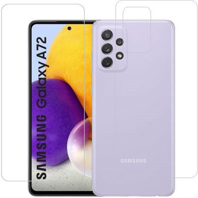 ECMERED Front and Back Screen Guard for Samsung Galaxy A72, Samsung A72(Pack of 1)