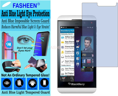 Fasheen Tempered Glass Guard for BLACKBERRY Z10 (Impossible UV AntiBlue Light)(Pack of 1)