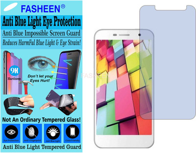 Fasheen Tempered Glass Guard for INTEX AQUA 4G PLUS (Impossible UV AntiBlue Light)(Pack of 1)