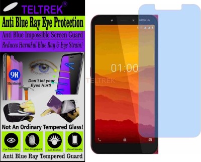 TELTREK Tempered Glass Guard for NOKIA C2 (Impossible UV AntiBlue Light)(Pack of 1)