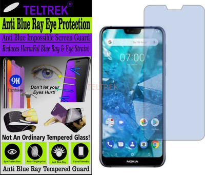 TELTREK Tempered Glass Guard for NOKIA TA-1097 (NOKIA 7.1) (Impossible UV AntiBlue Light)(Pack of 1)