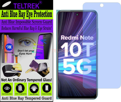 TELTREK Tempered Glass Guard for XIAOMI NOTE 10T 5G (Impossible UV AntiBlue)(Pack of 1)