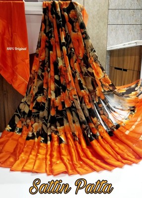 Sitanjali Printed Bollywood Georgette Saree(Orange)