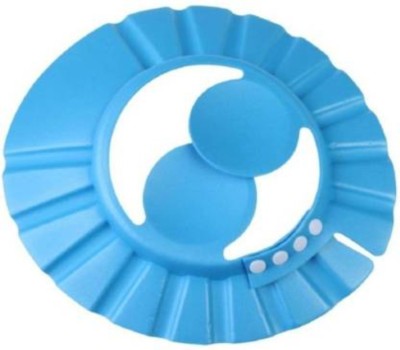 lekh Adjustable Baby Kids Shampoo Bath Bathing Safe Soft Shower Button Closure Cap Hat Hair Shield