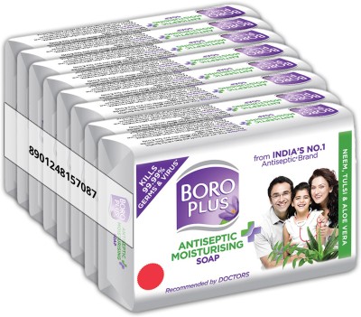 BOROPLUS Antiseptic Plus Moisturising Soap - Neem, Tulsi and Aloe Vera(8 x 125 g)