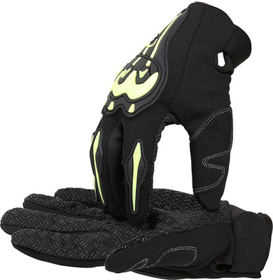 DreamPalace India Knuckle Motorcycle riding Biker Gloves Men For Anti Slip Grip Driving Gloves(Green)