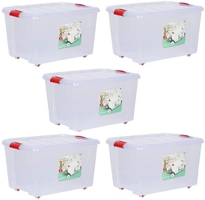 Randal Plastic Grocery Container  - 25 L(Pack of 5, White)