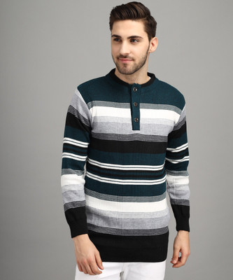 Fit N Fame Colorblock Round Neck Casual Men Multicolor Sweater
