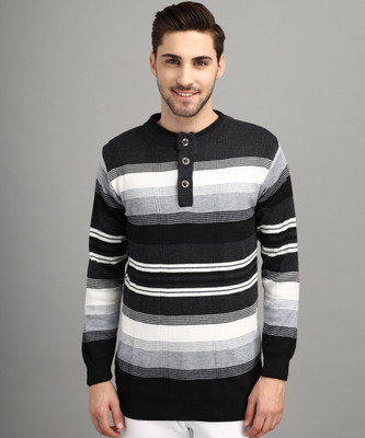 Trendy World Woven V Neck Casual Men Multicolor Sweater