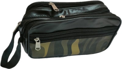 Kumar's Trend Army Military Black Travel Shaving Bag(Black)