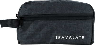 Travalate Polyester Toiletry Bag (Grey) Travel Toiletry Kit(Grey)