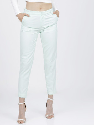Tokyo Talkies Regular Fit Women Blue Trousers