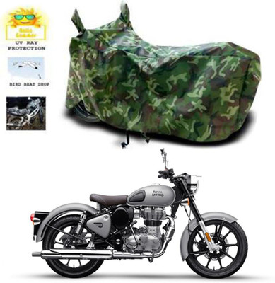 MMSSTAR Waterproof Two Wheeler Cover for Royal Enfield(Bullet 350, Multicolor)