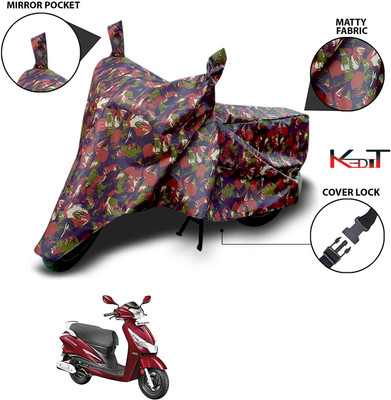 KEDIT Two Wheeler Cover for Hero(Destini 125, Multicolor)