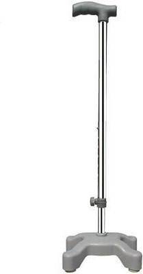 roston Surgical™ Quadripod Chrome Height Adjustable Men/Women/Old People Walking Stick Walking Stick