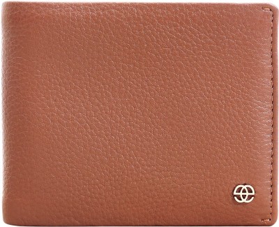 eske Men Casual Tan Genuine Leather Wallet(3 Card Slots)