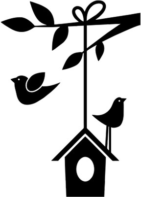 StickerYard 43.18 cm Birds Nest Self Adhesive Sticker(Pack of 1)