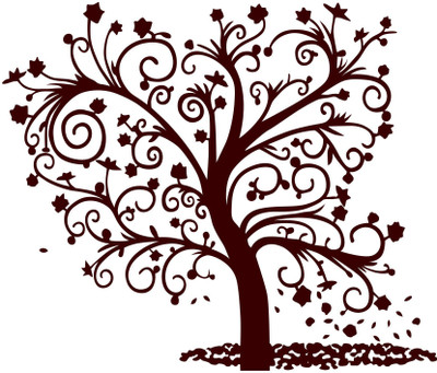 StickerYard 66.04 cm Tree Self Adhesive Sticker(Pack of 1)