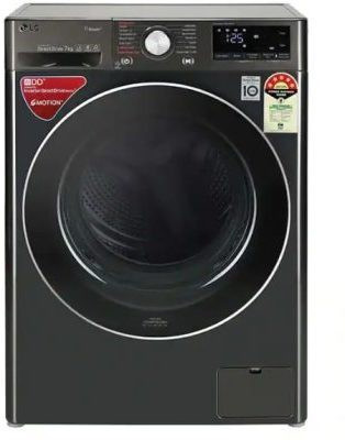 LG 7 kg Fully Automatic Front Load with In-built Heater Black (FHV1207ZWB)