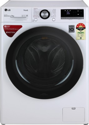LG 9 L Fully Automatic Front Load with In-built Heater White(FHV1409ZWW)   Washing Machine  (LG)