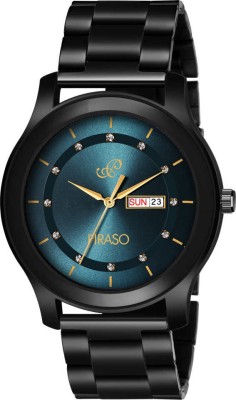 PIRASO D&D C22 BLUE BLACK Classy Look Blue Dial and Black Chain Watch for Men Boys Analog Watch  - For Men