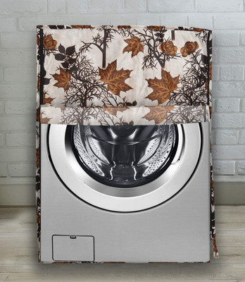 Groki Front Loading Washing Machine  Cover(Width: 58.42 cm, Brown)