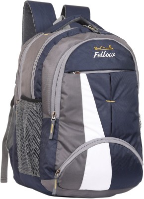 fellow Large 45 Litres Waterproof Laptop Backpack (PU) Unisex college Bags And Casual Use (Blue) 45 L Laptop Backpack(Blue)