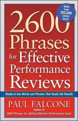 2600 Phrases for Effective Performance Reviews(English, Paperback, Falcone Paul)