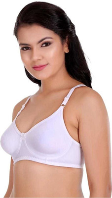 KMR Enterprises Women Full Coverage Lightly Padded Bra(White)