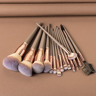 Roslet Makeup Brushes Premium Synthetic 15 Pcs Professional Makeup Brush Set Foundation Powder Brush Eye Shadows Brushes Concealers Blending Brushes Set(Pack of 15)