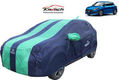 Kavach Car Cover For Maruti Suzuki Swift AMT VXI (With Mirror Pockets)(Green, Blue, For 2020 Models)