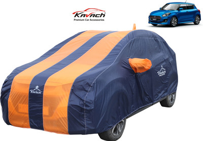 Kavach Car Cover For Maruti Suzuki Swift AMT ZXI Petrol (With Mirror Pockets)(Orange, For 2020 Models)
