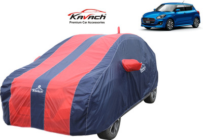 Kavach Car Cover For Maruti Suzuki Swift AMT ZXI Petrol (With Mirror Pockets)(Red, For 2020, 2021, 2022 Models)