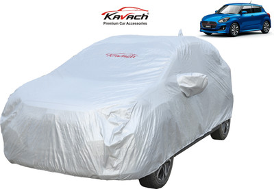 Kavach Car Cover For Maruti Suzuki Swift AMT ZXI Plus Petrol (With Mirror Pockets)(Silver, For 2020, 2021, 2022 Models)