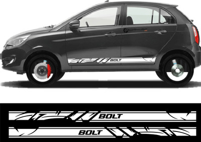 WRAPPING MANIA Sticker & Decal for Car(White)