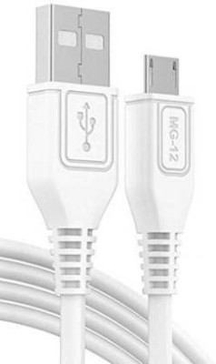 Prifakt Micro USB Cable 2 A 1 m Fast Cable for Viv.o v3 v5 v7 v9 v11 v15 y53 y55 v5s y69 y71 y95 y91Pro y91s y81(Compatible with All Vivo Smartphones, White, One Cable)