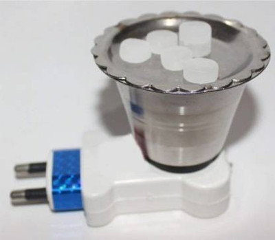 CR ENTERPRISE Electric Kapoor Dani Steel Direct Plug-In Dhoop Dani Bakhoor Camphor Burner For To keep Away Mosquitoes Stainless Steel Incense Holder Steel Incense Holder stainless Steel Electric Dhoop Dani Incense Burner(Useful for Loban,Bakhoor,Oudh,Agarbatti) kapoor dani with night lamp Ceramic In