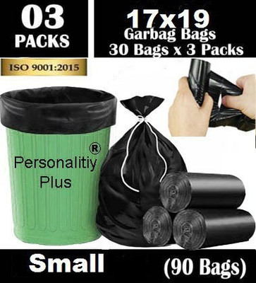 PERSONALITY PLUS 90 bag Garbage Bags 17*19_inch Medium 7 L Garbage Bag Pack Of 90(90Bag )