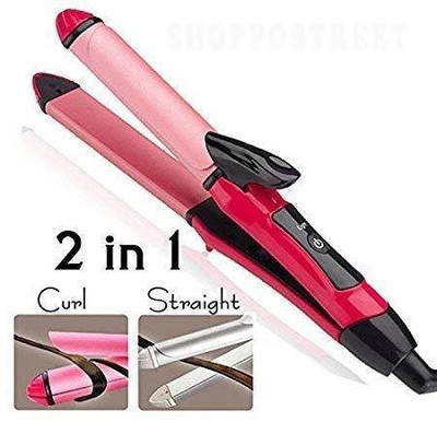 IDRISI CRAFT HTCM-21 2 in 1 Hair Straightener & Curler Machine Hair Straightener(Pink)