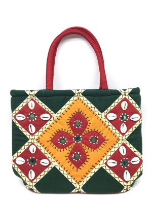 SriShopify Handicrafts Women Green Handbag