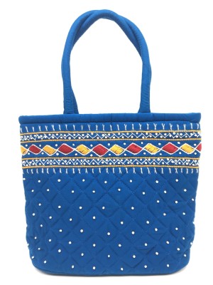 SriShopify Handicrafts Women Blue Handbag