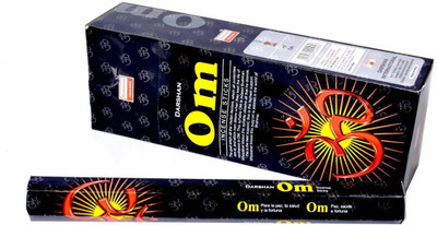 Snehraje solution Darshan Om Incense Stick Incense Stick (9.3 Cm X 6.0 25.5Cm, Black)(120 Units, Set of 1)