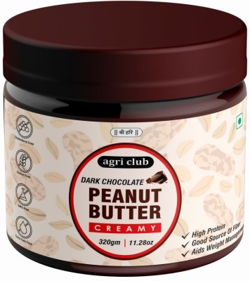 AGRI CLUB Dark Chocolate Peanut Butter Creamy Premium Quality 320 g