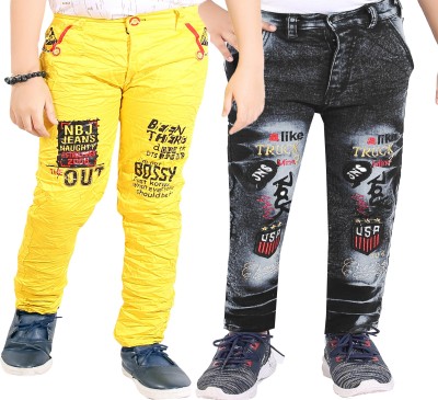 AD & AV Regular Boys Multicolor Jeans(Pack of 2)