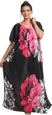 Embrave Printed Satin Blend Women Kaftan