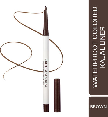 FACES CANADA Twist Eye Kajal Waterproof Color Pen with soft Canauba Wax 0.35 g(Brown 02)