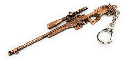 swagtreg PUBG Metallic AWM Gun Key Chain