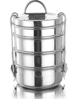 Bleaf Stainless Steel-4 container Lunch Box / Tiffin Box-Food Grade 4 tier 4 Containers Lunch Box(650 ml)